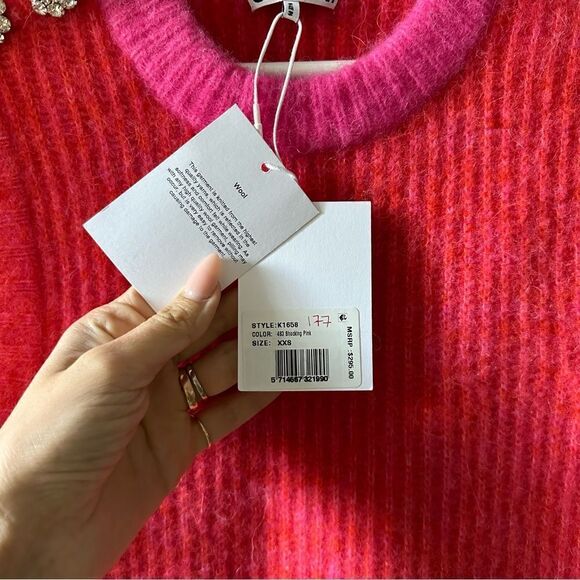 GANNI Embellished Wool-blend Vest - Picture 6 of 11